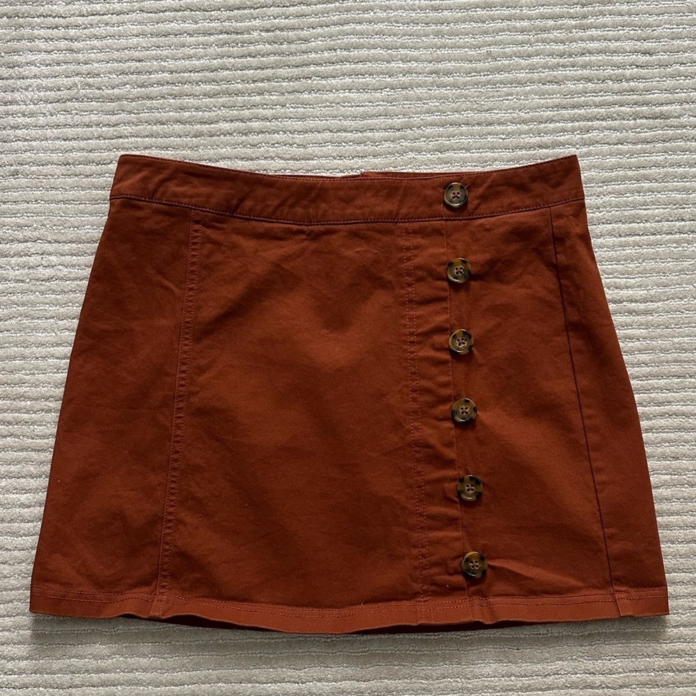 Chloe & Katie Terracotta Mini skirt size large